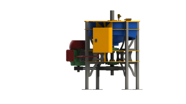 450mm Centrifugal concentrator, with integrated motor speed control, material scraper and self cleaning spray-bar