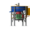 450mm Centrifugal concentrator, with integrated motor speed control, material scraper and self cleaning spray-bar